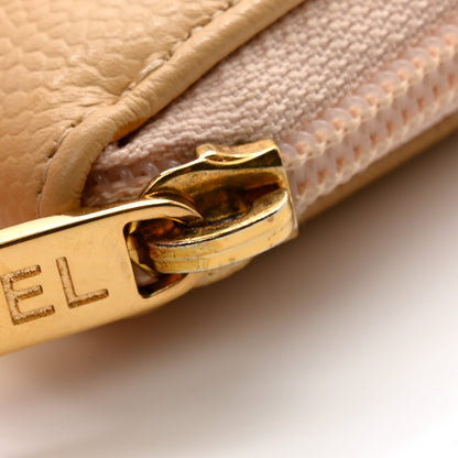 Chanel Caviar Large Timeless CC Zip Around Wallet Beige 13 of 14