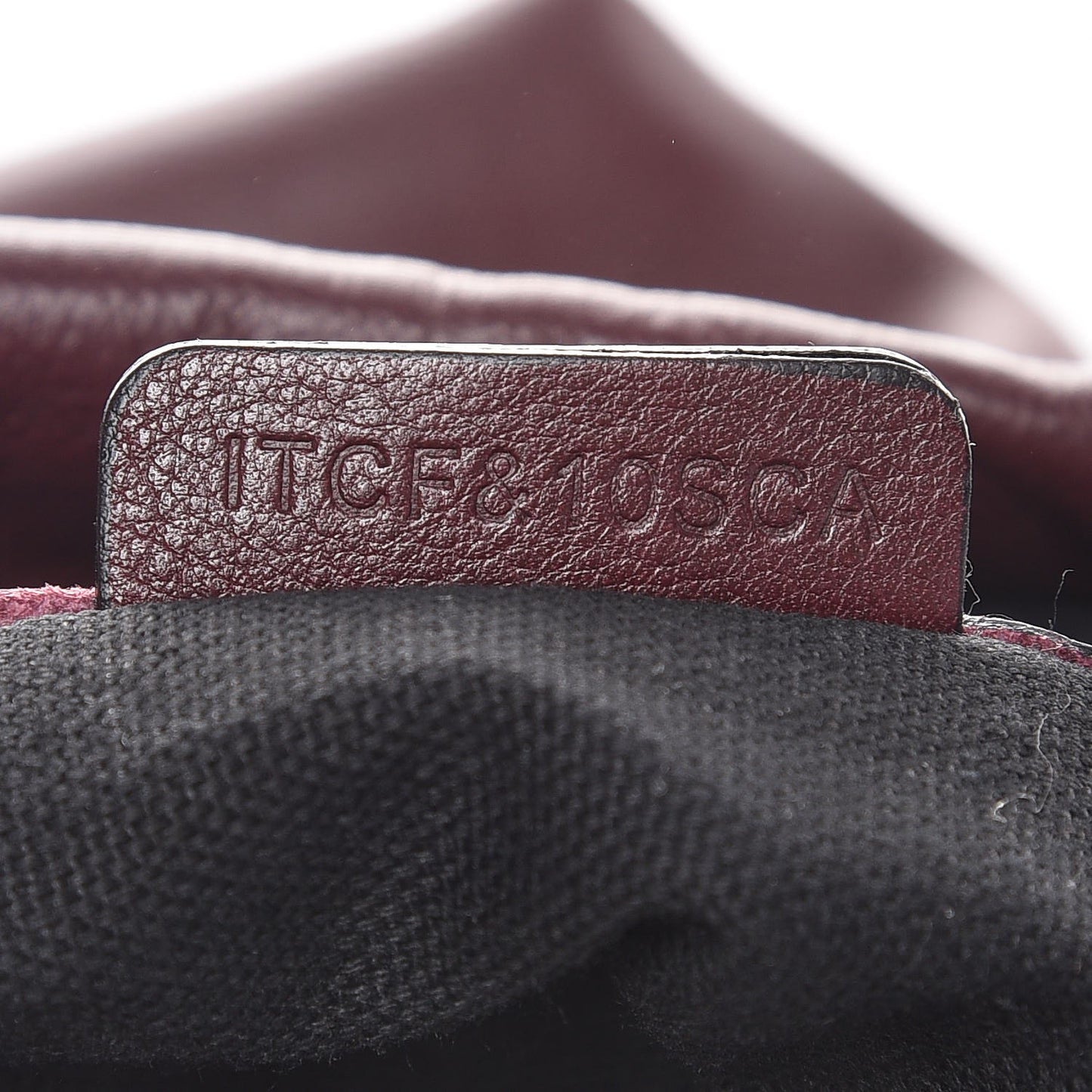 Calfskin House Check Little Crush Deep Claret