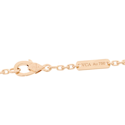 Van Cleef & Arpels 18K Rose Gold Carnelian Onyx Lucky Spring Open Wing Lady Bug Bracelet 3 of 5