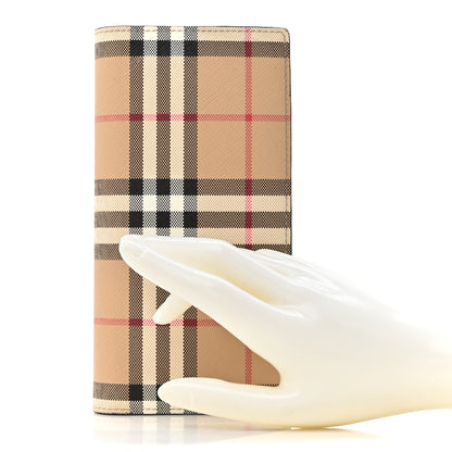 Burberry Vintage Check Continental Wallet Archive Beige 2 of 9