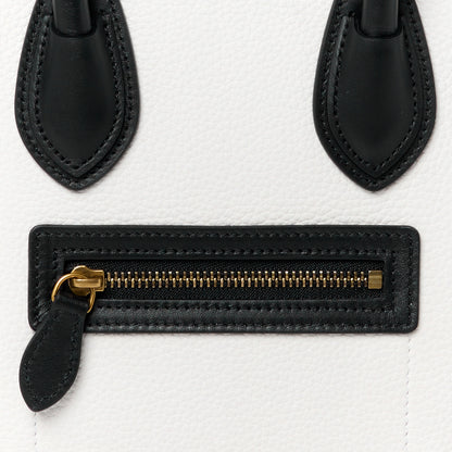 Celine Bullhide Calfskin Nubuck Nano Tri-Color Luggage White 8 of 10