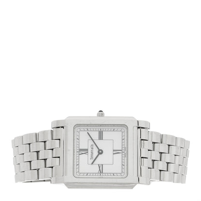 Tiffany Stainless Steel 28mm Classic Square Quartz Watch 2 of 4