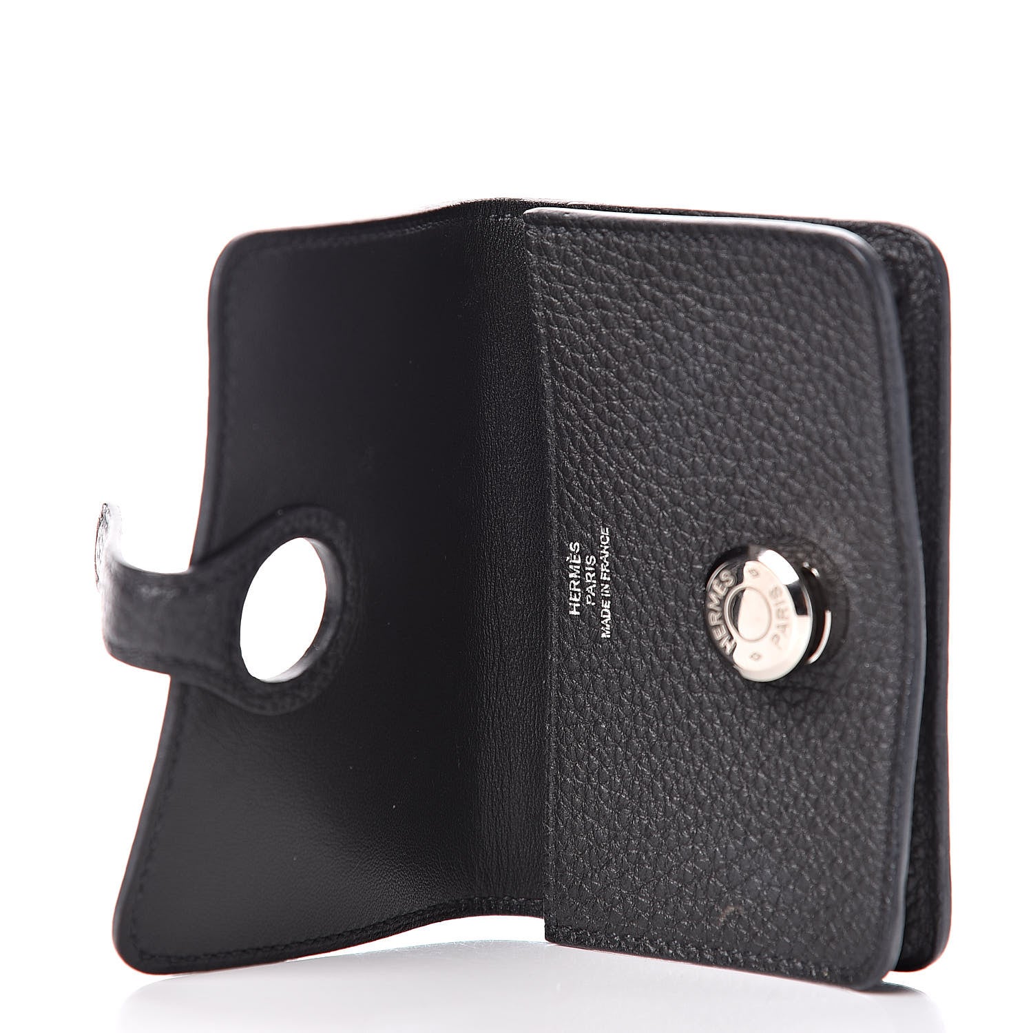 Hermes Togo Dogon Card Case Black 6 of 9