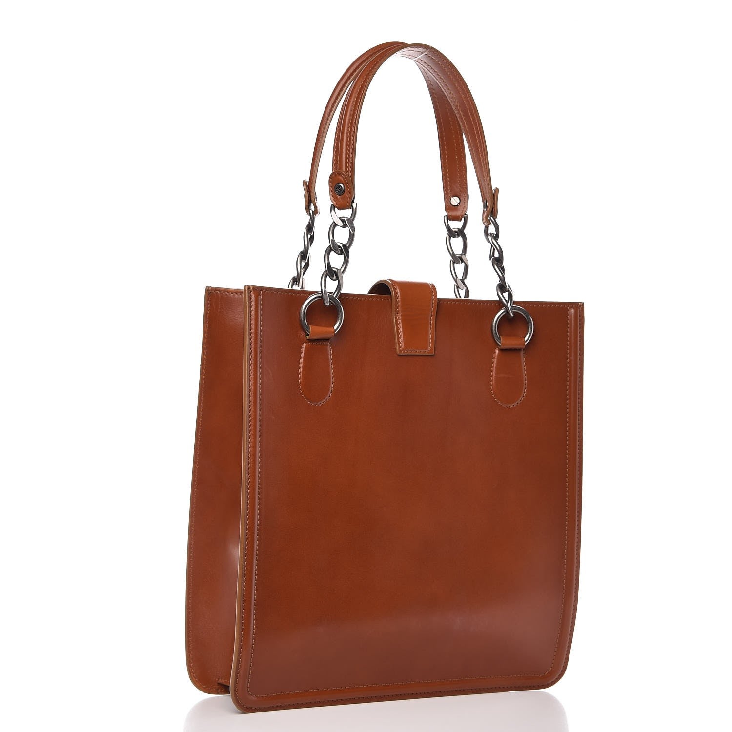 Chanel Smooth Calfskin Country Ride Tote Camel Beige 3 of 9