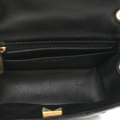 Chanel Lambskin Quilted Mini Square Flap Black 5 of 10