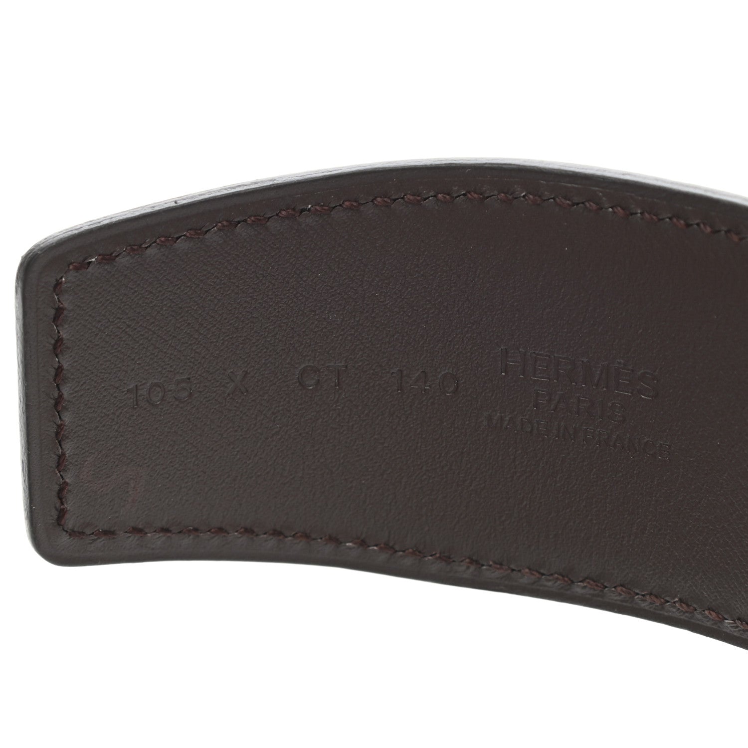 Hermes Epsom 42mm Constance H Belt 105 Black Havane 6 of 6