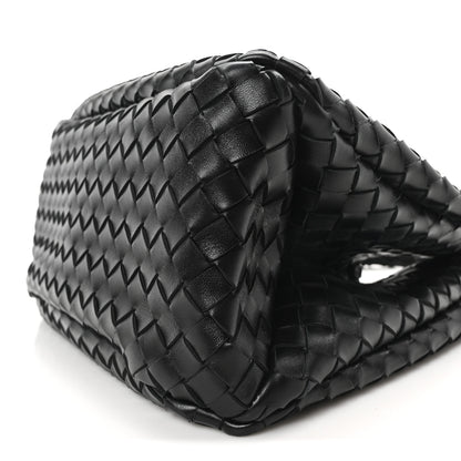 Bottega Veneta Nappa Intrecciato Medium Campana Shoulder Bag Black 9 of 9