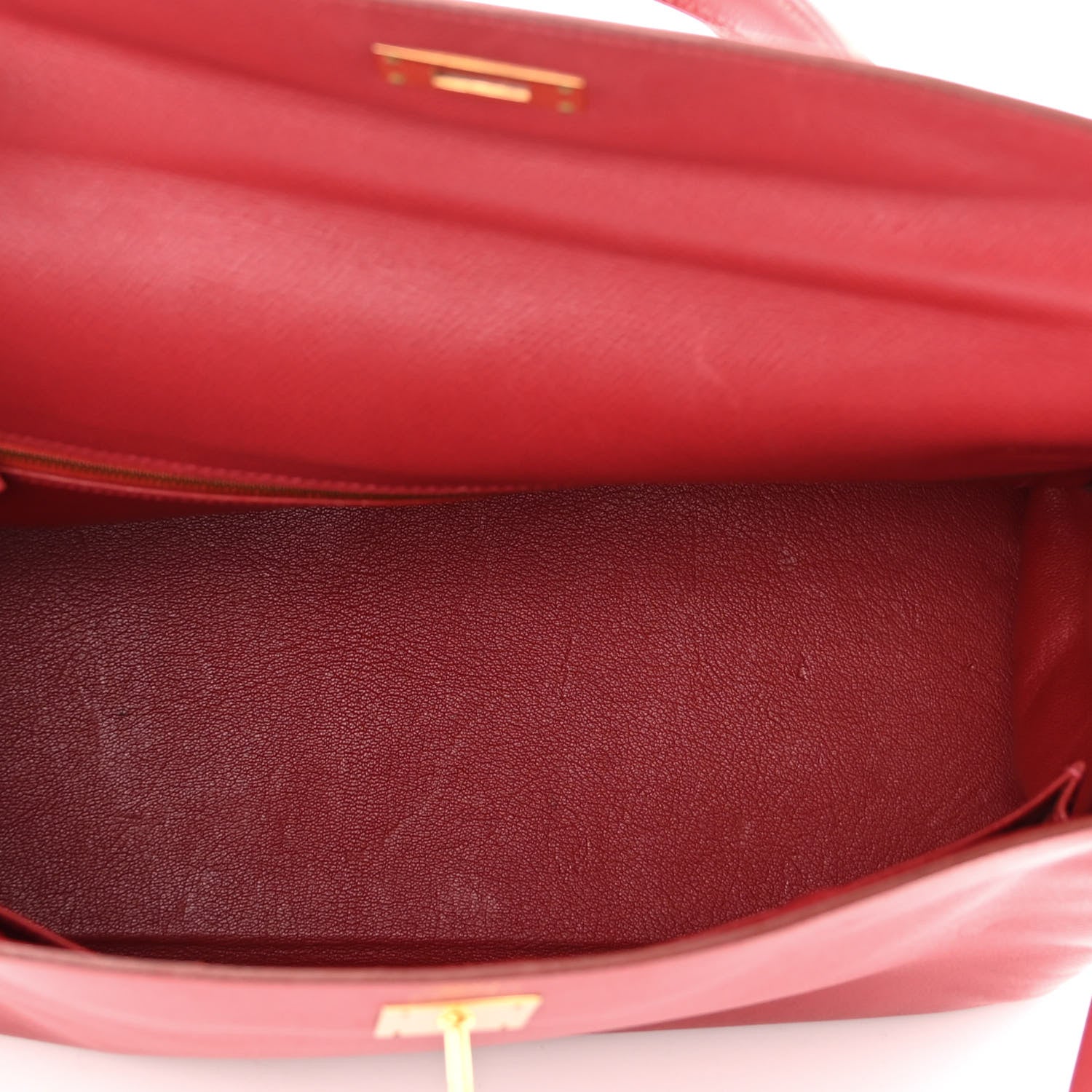 Hermes Courchevel Kelly Retourne 35 Rouge Vif 5 of 13