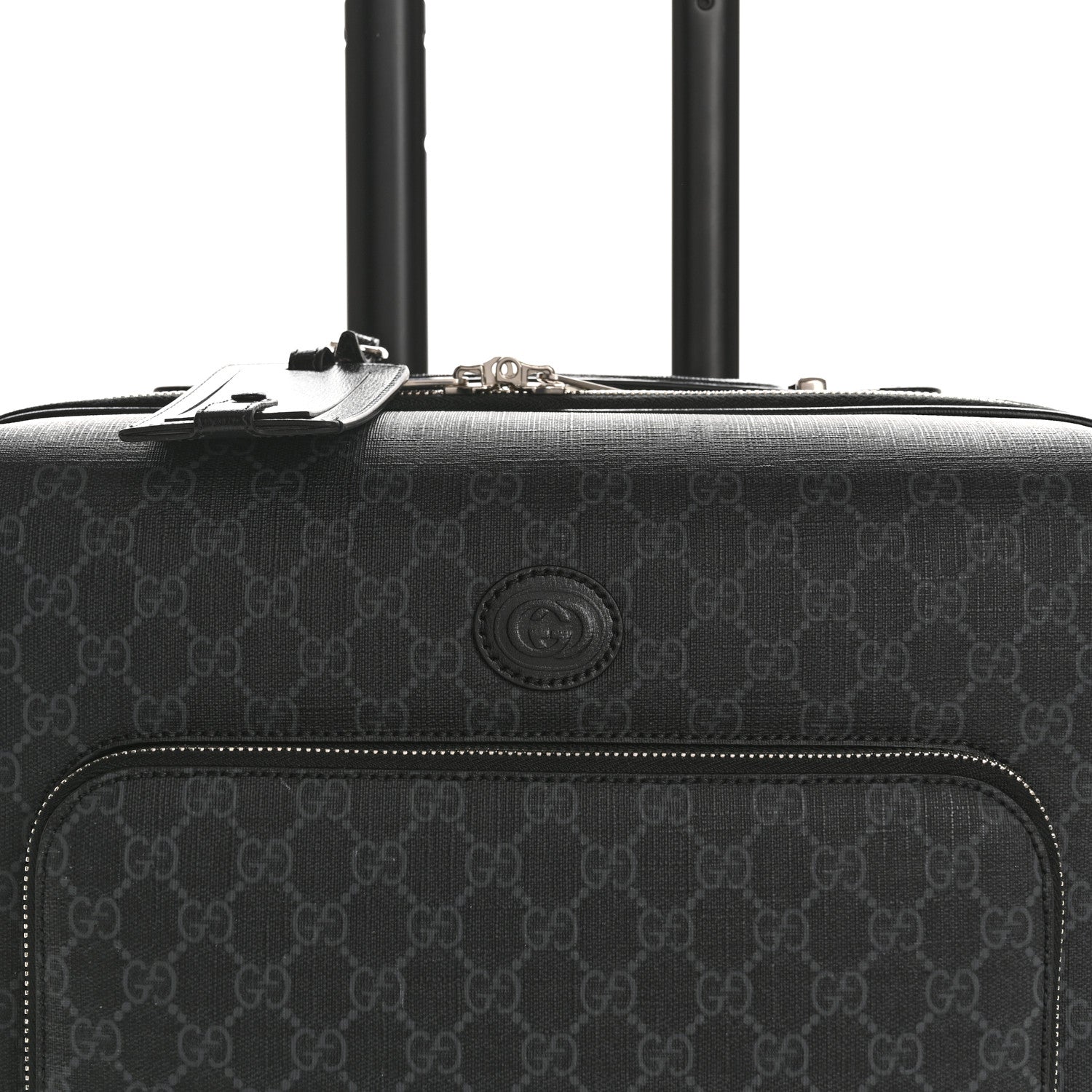 Gucci GG Supreme Monogram Calfskin Carry On Trolley Black 7 of 11