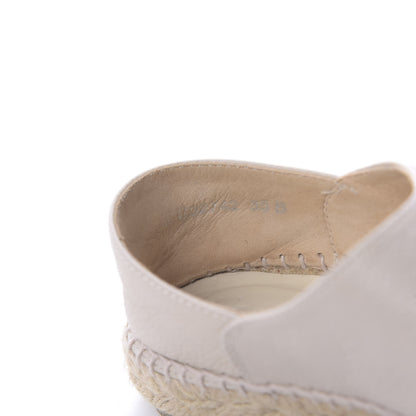 Chanel Grained Calfskin CC Espadrilles 35 Beige Black 8 of 10