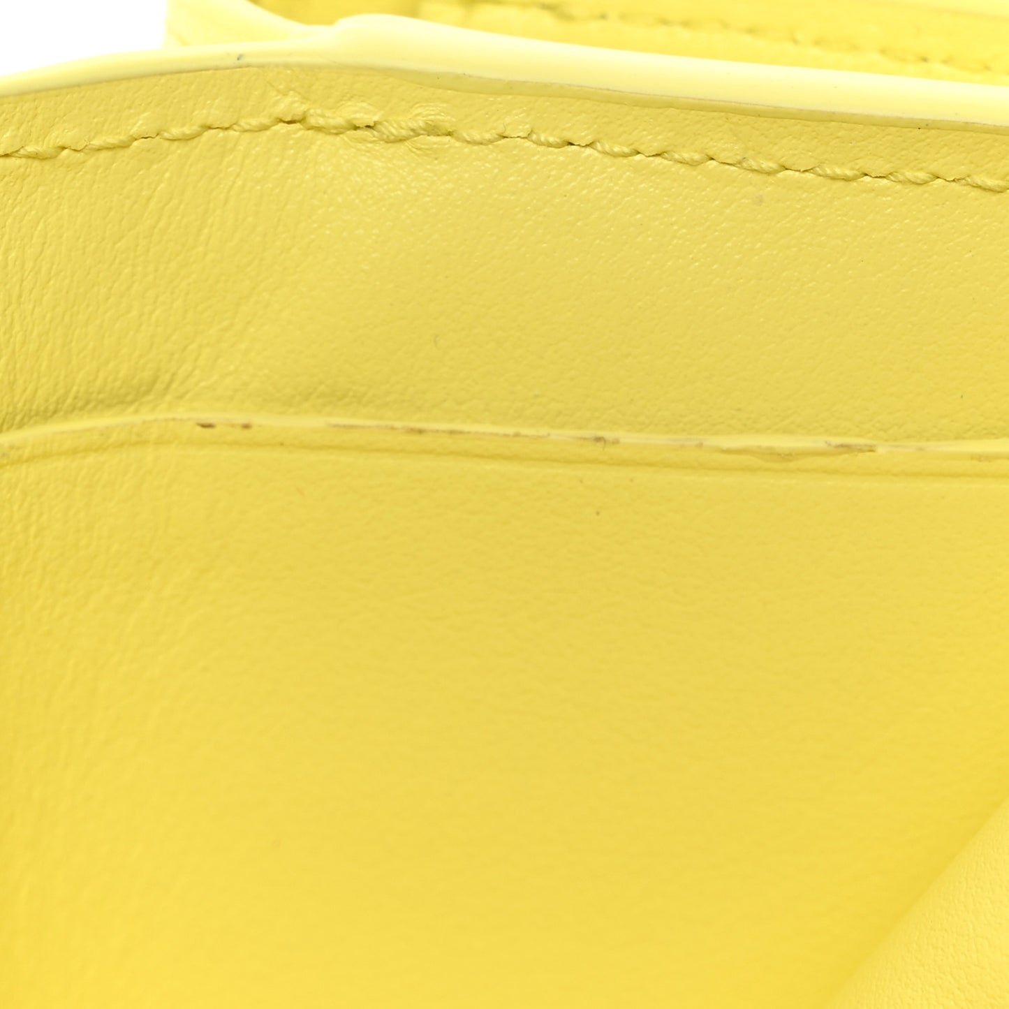 Nappa Intrecciato Tri-Fold Wallet Yellow