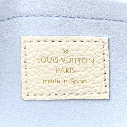Louis Vuitton Empreinte Monogram Giant By The Pool Felicie Pochette Chain Wallet  Latte Candy Blue 9 of 12