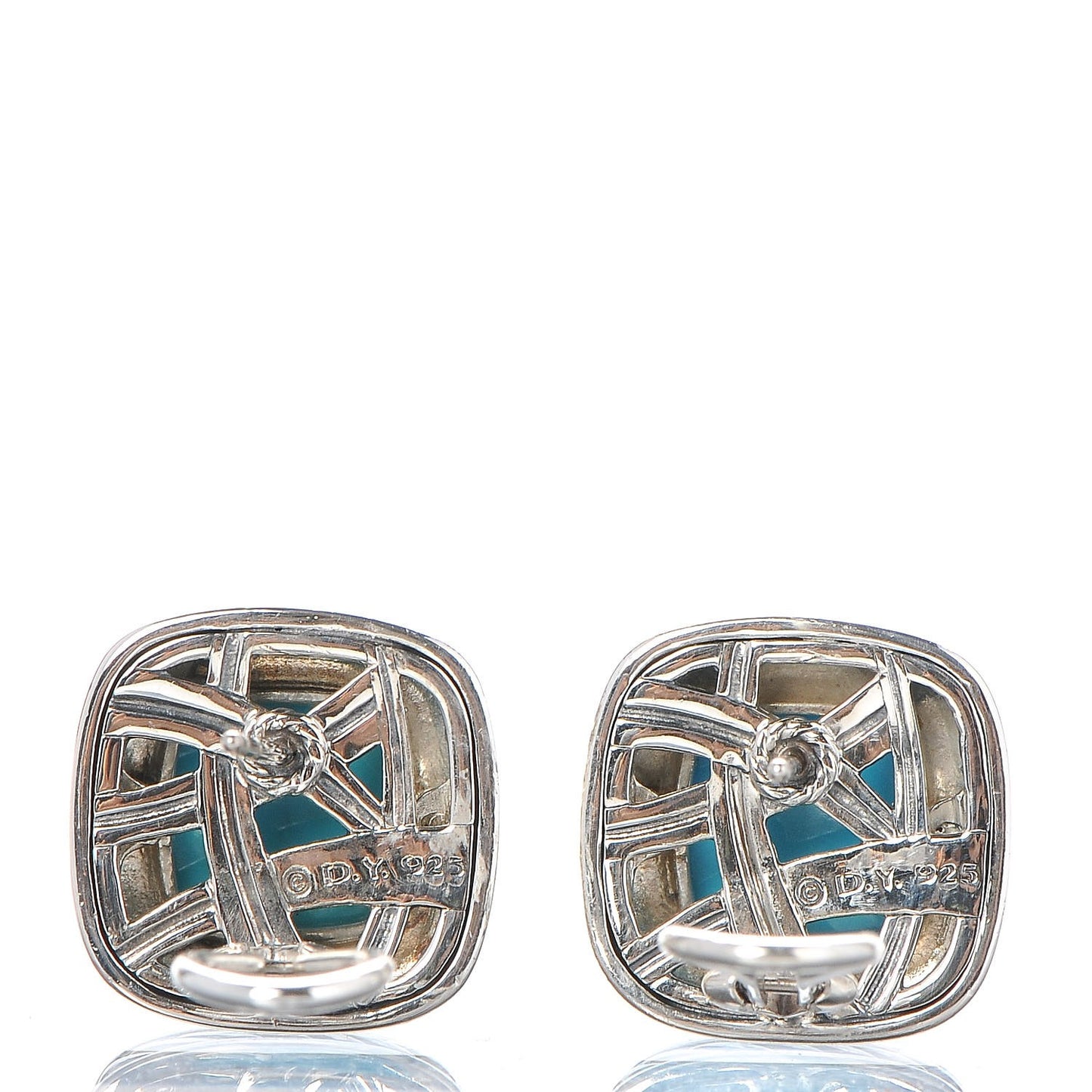 Sterling Silver Turquoise 11mm Albion Earrings
