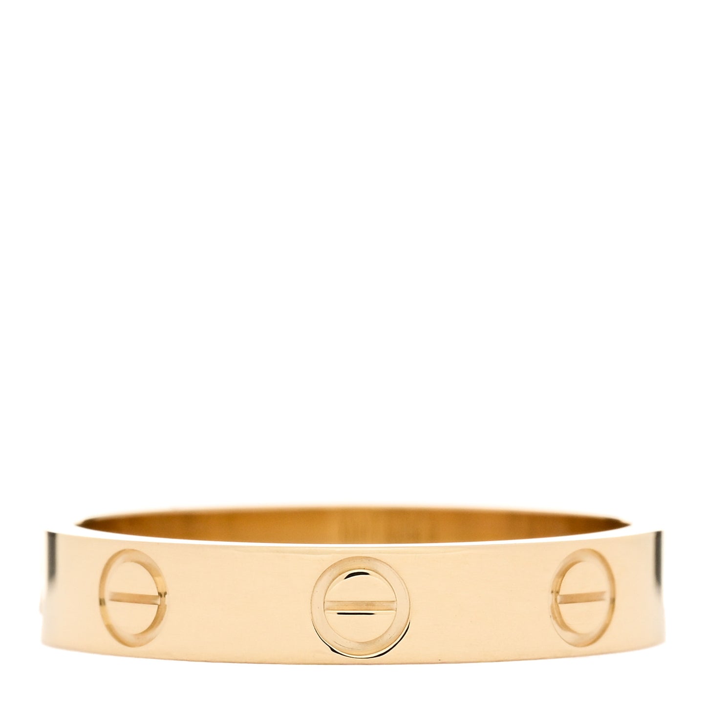 18K Yellow Gold 3.5mm LOVE Wedding Band Ring 54 6.75