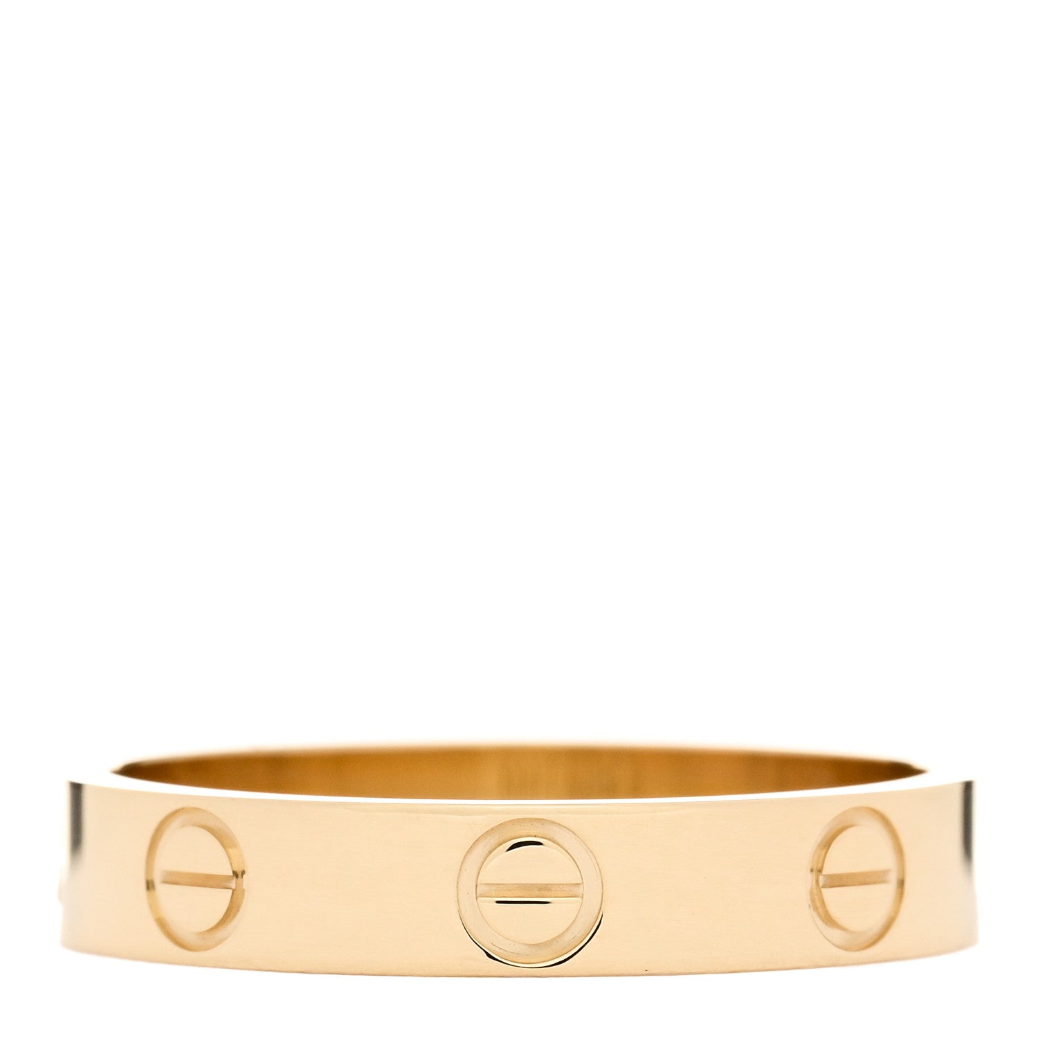 Cartier 18K Yellow Gold 3.5mm LOVE Wedding Band Ring 54 6.75 3 of 4