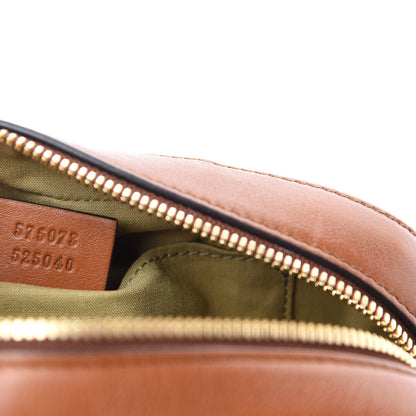 Gucci Vintage Canvas Web Shoulder Bag Sand Cuir 9 of 10