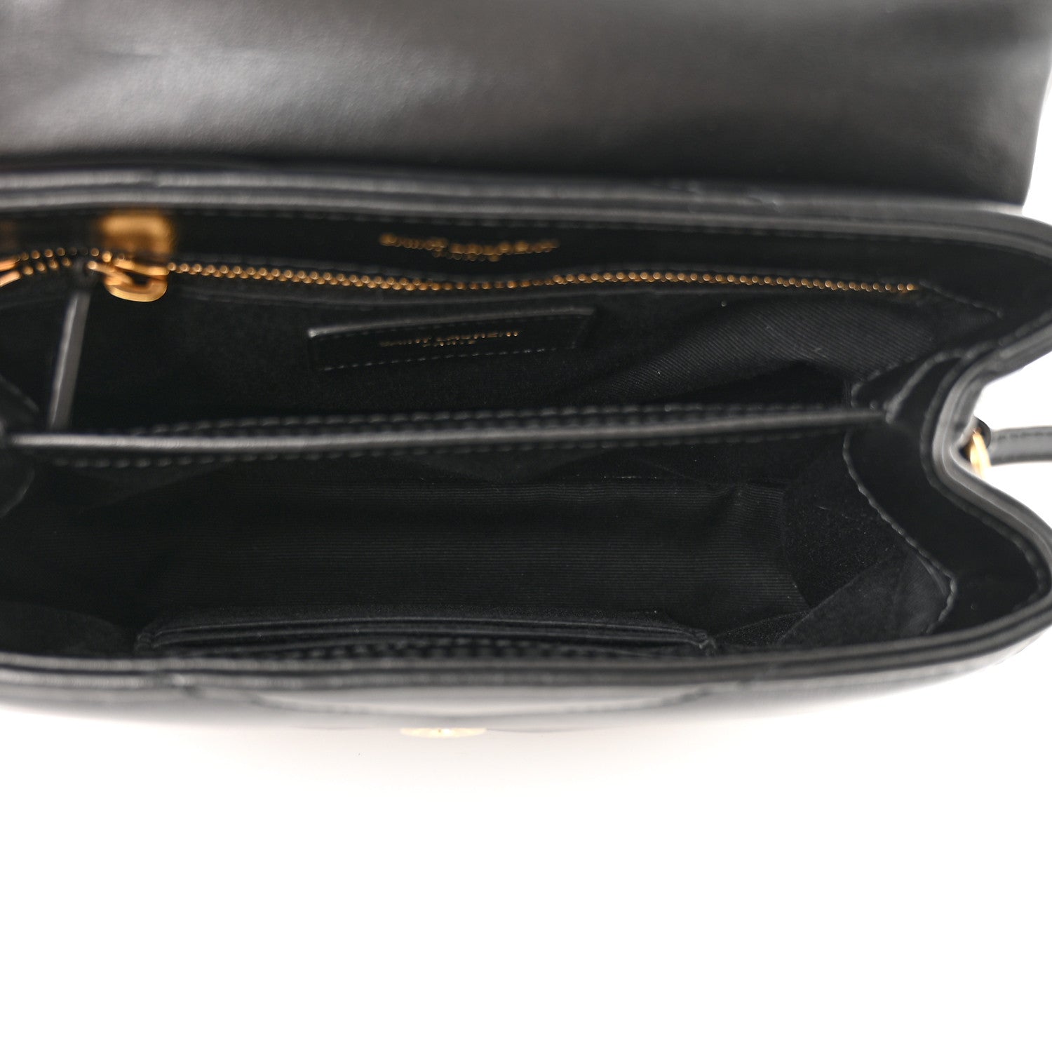 Saint Laurent Calfskin Y Quilted Monogram Toy Loulou Crossbody Bag Black 5 of 12