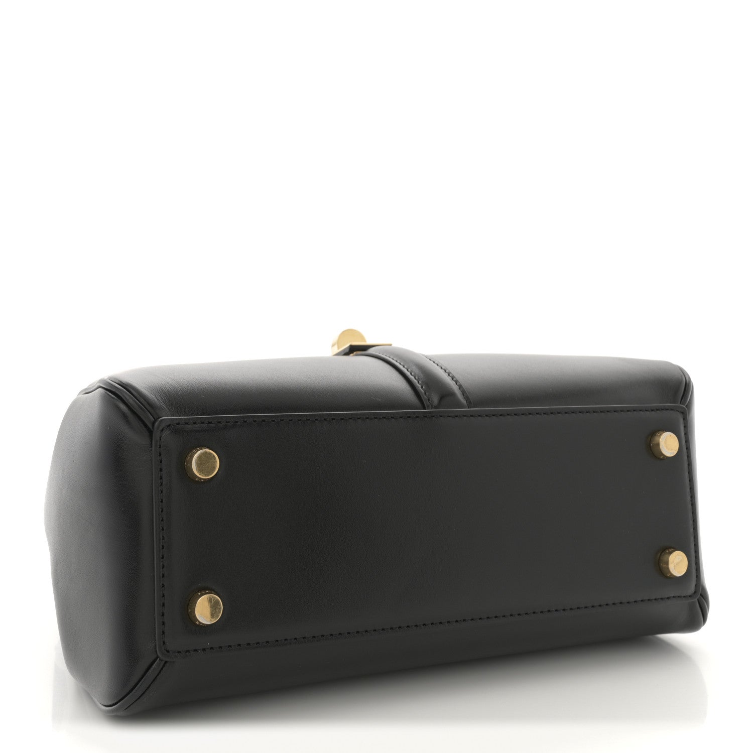 Celine Satinated Calfskin Small 16 Top Handle Bag Black 4 of 10
