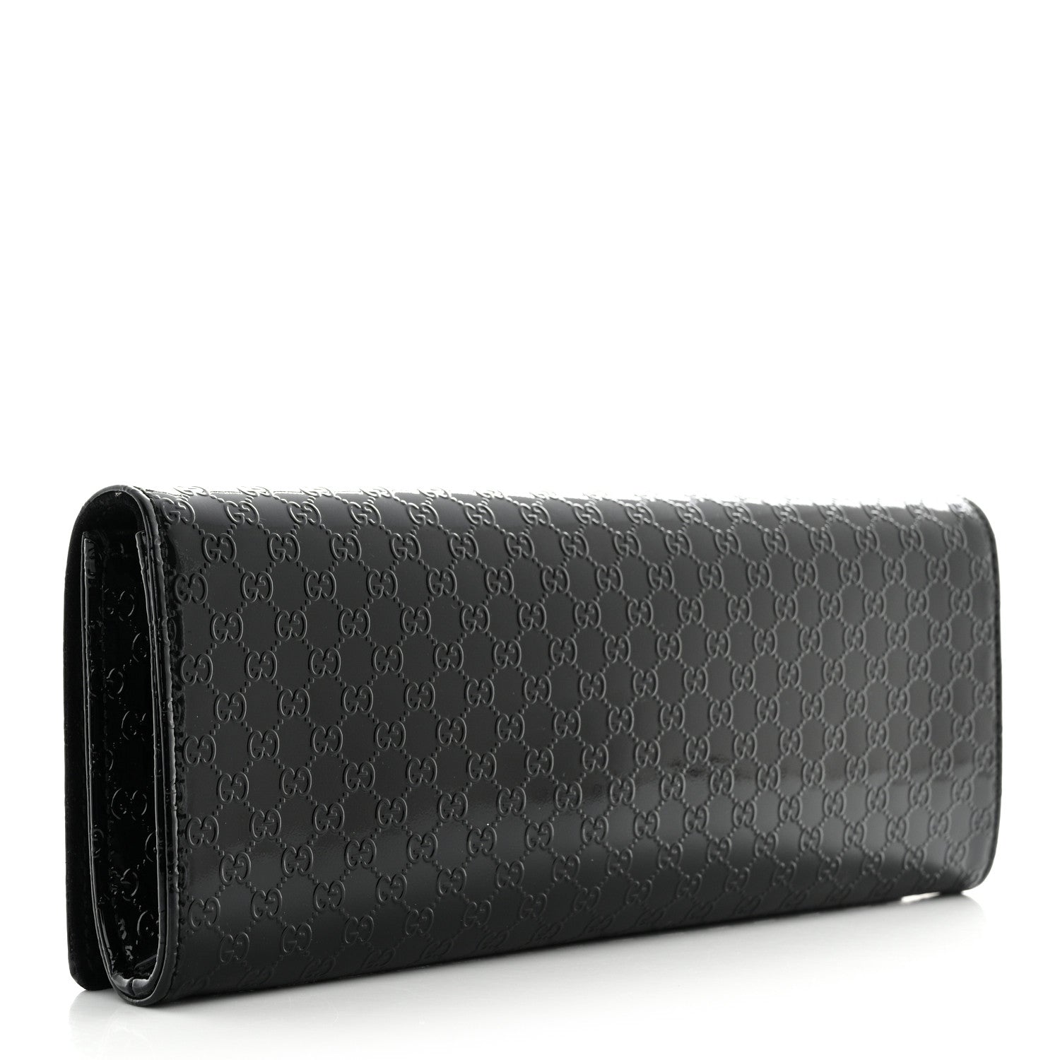 Gucci Patent Microguccissima Small Broadway Clutch Black 3 of 13