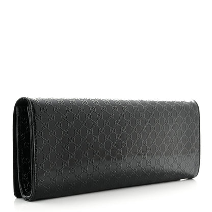 Gucci Patent Microguccissima Small Broadway Clutch Black 3 of 13