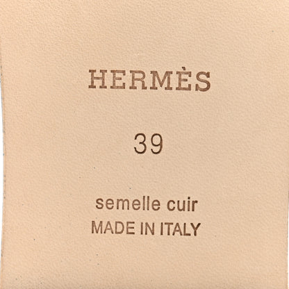 Hermes Epsom Oran Sandals 39 Bleu Bleuet 8 of 11