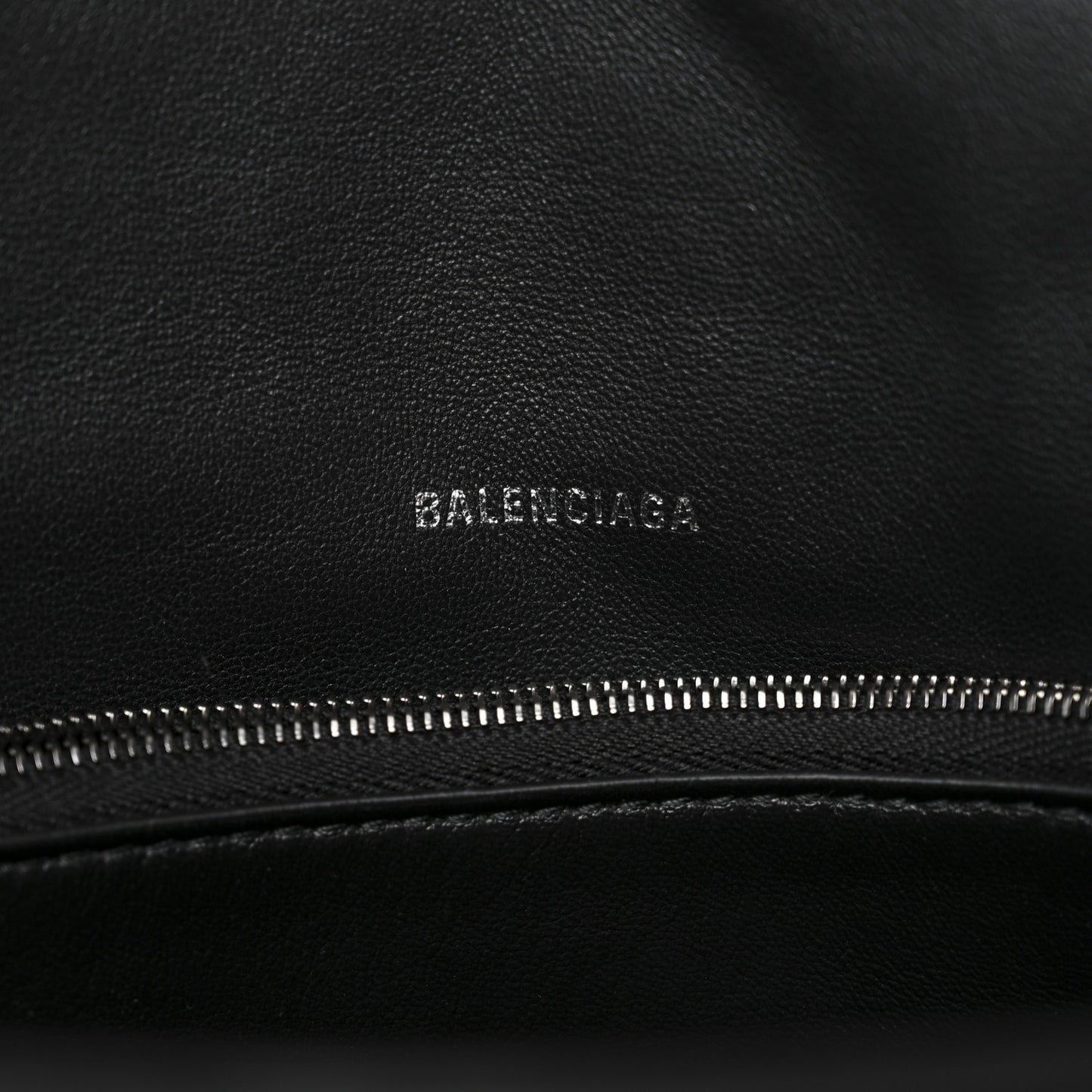 Satin Lambskin Quilted Matte Black Hardware Large Crush Chain Bag Black