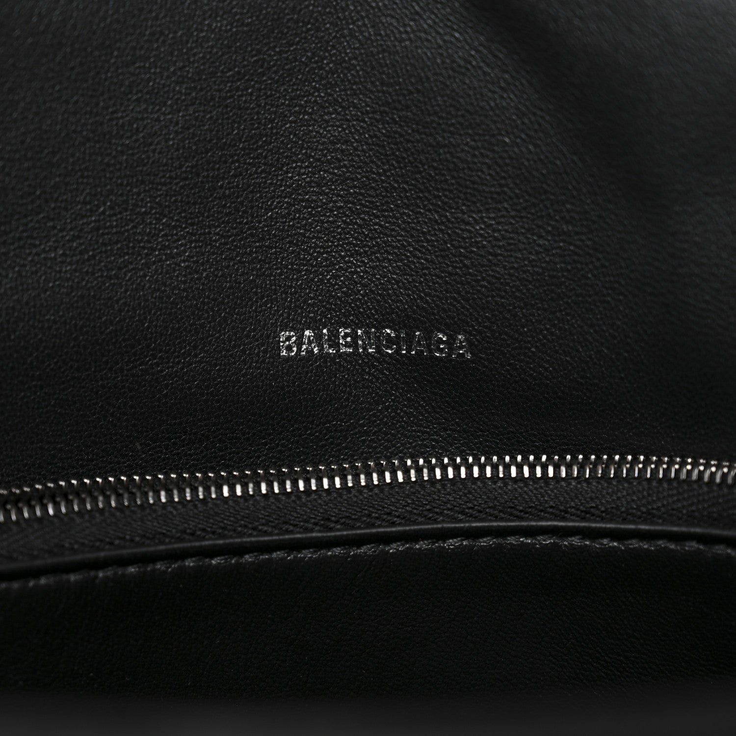 Balenciaga Satin Lambskin Quilted Matte Black Hardware Large Crush Chain Bag Black 6 of 10