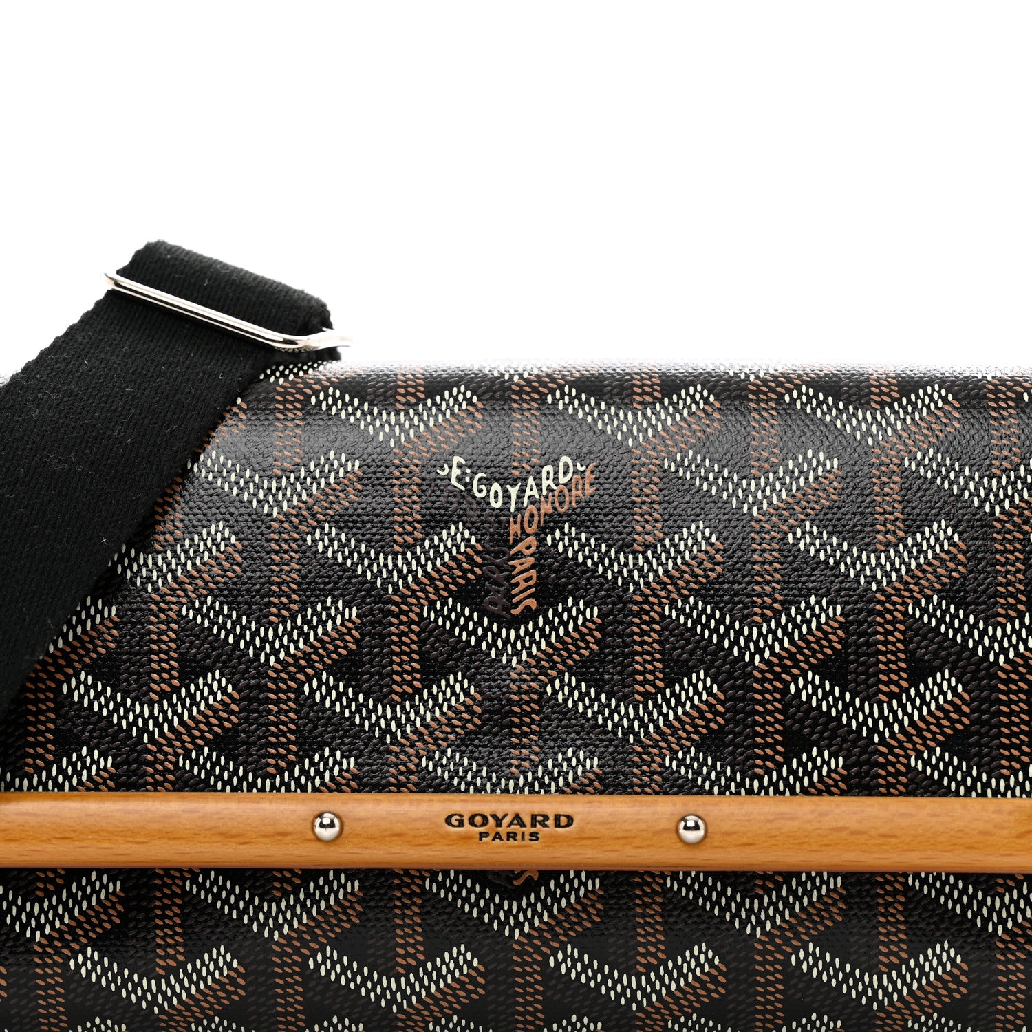 Goyard Goyardine Monte Carlo Mini Case Black Gold 5 of 10