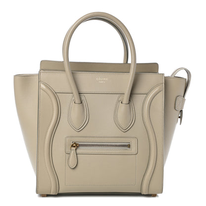 Celine Smooth Calfskin Micro Luggage Mastic 1 of 9