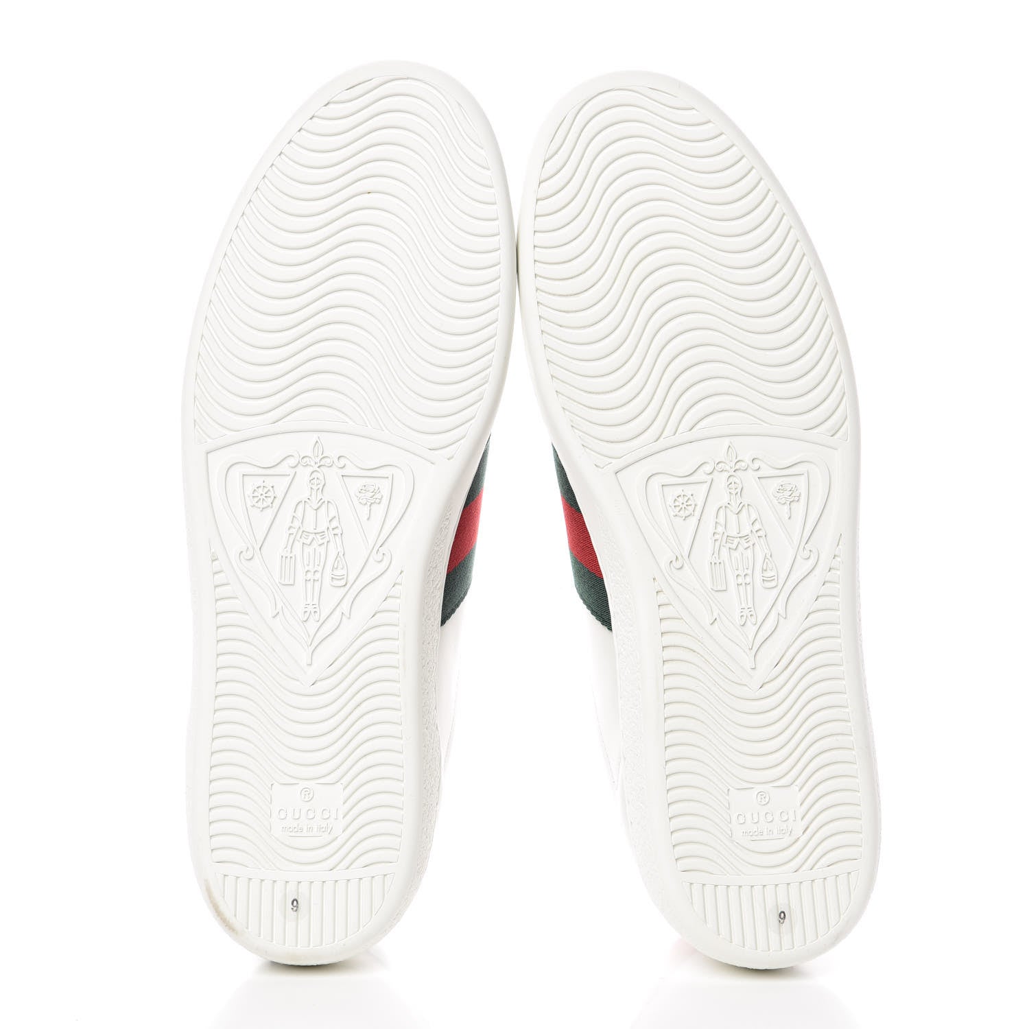 Gucci Calfskin Ayers Web Kingsnake Embroidered Mens Ace Sneakers 9 Green Red 5 of 9