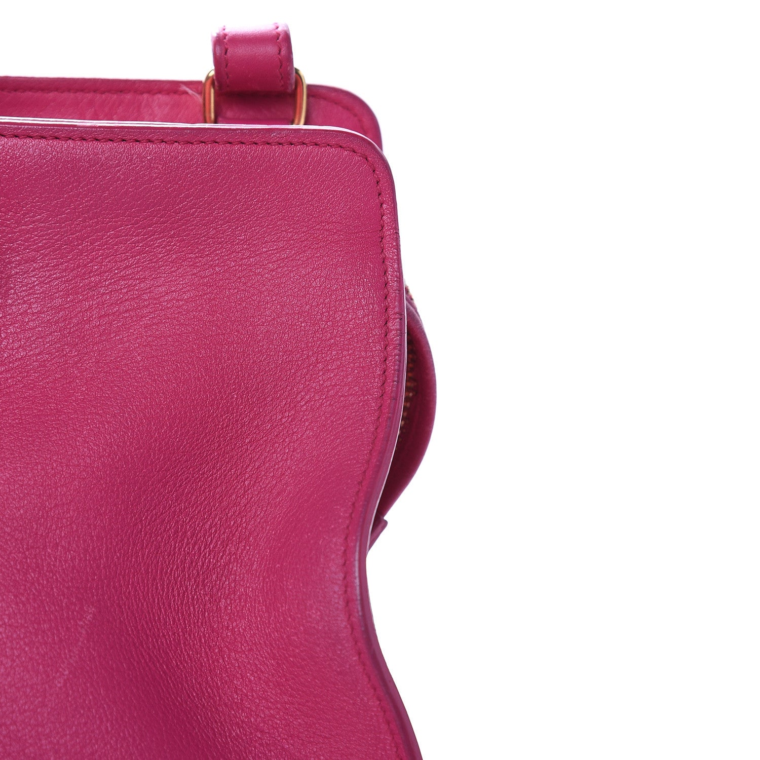 Saint Laurent Calfskin Small Classic Y Cabas Fuchsia 16 of 20