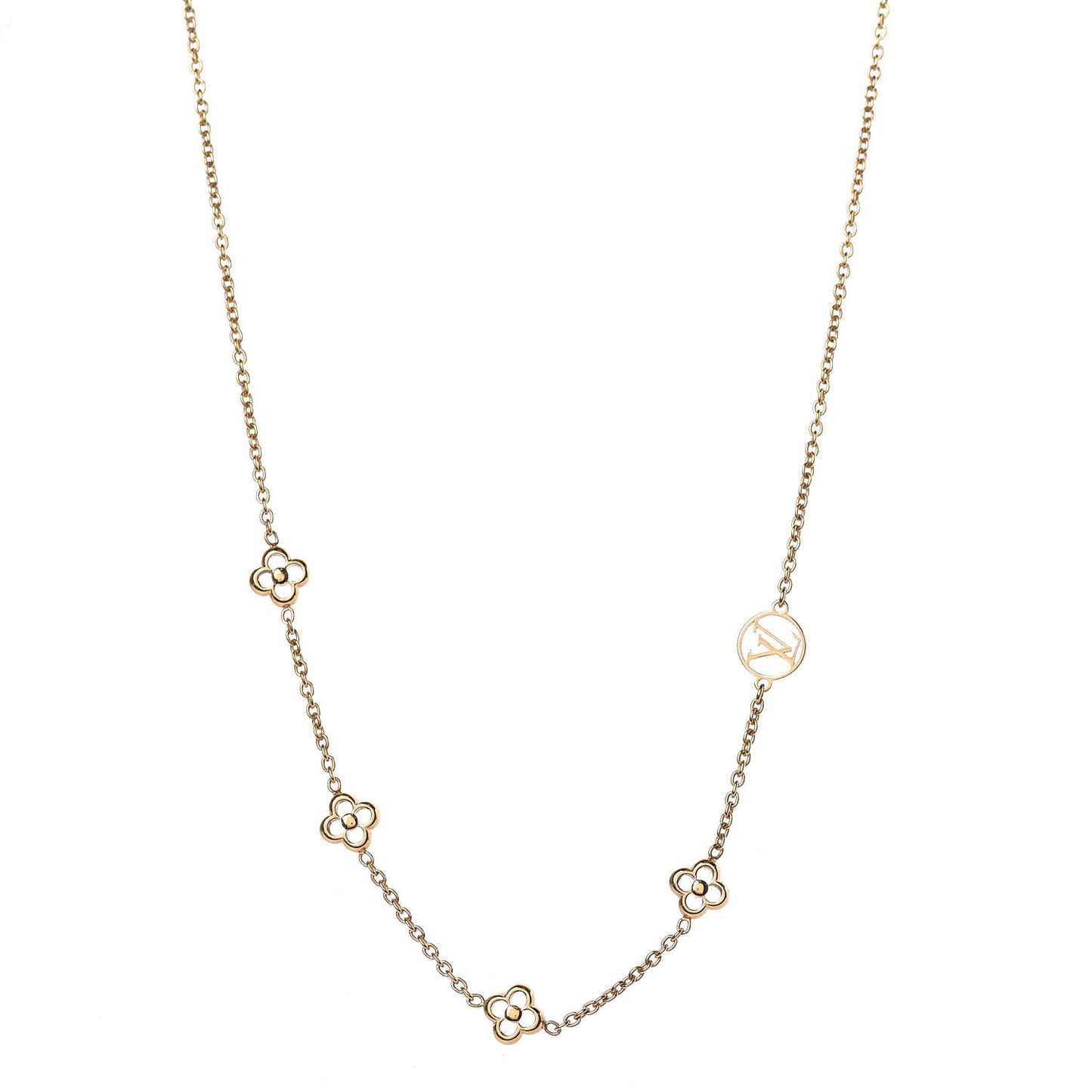 Flower Full Necklace Gold