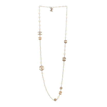 Chanel Pearl Symbols CC Necklace Gold 3 of 5