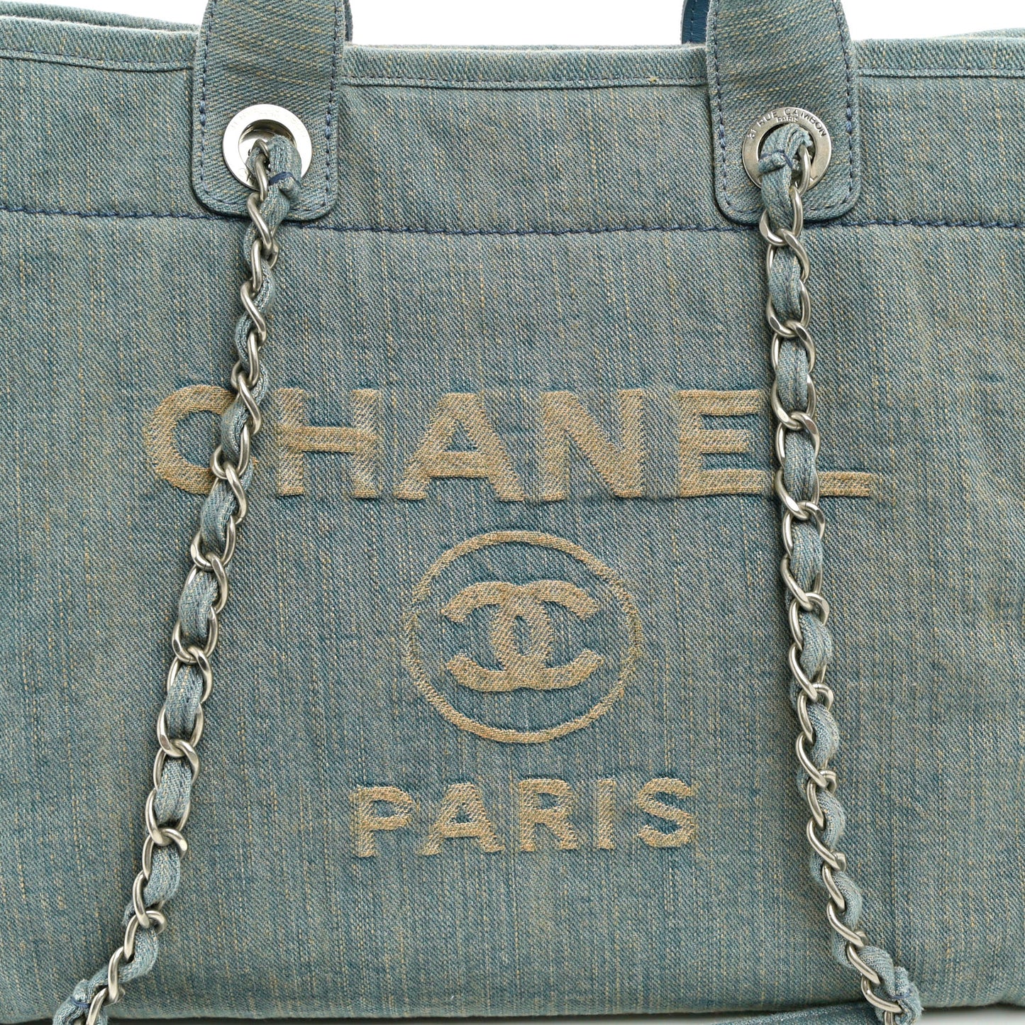 Denim Medium Deauville Tote Light Blue