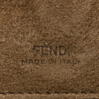 Fendi Fabric Jacquard FF 1974 Phone Baguette Tobacco Moro 6 of 10