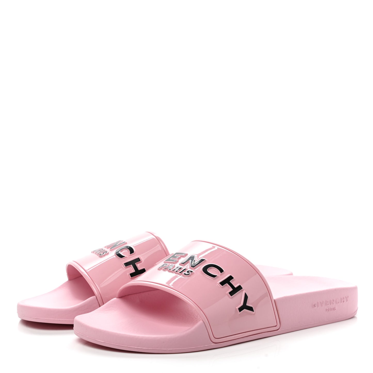 Rubber Womens Logo Womens Pool Slides Sandals 40 Light Pink