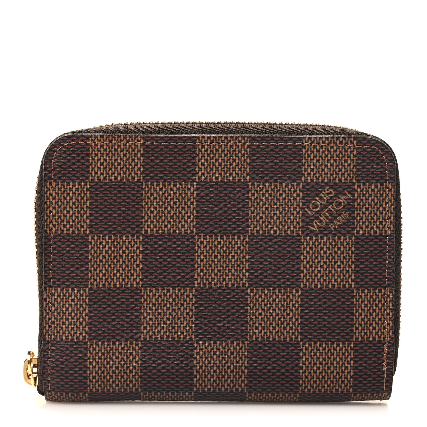 Damier Ebene Zippy Coin Purse Rose Ballerine