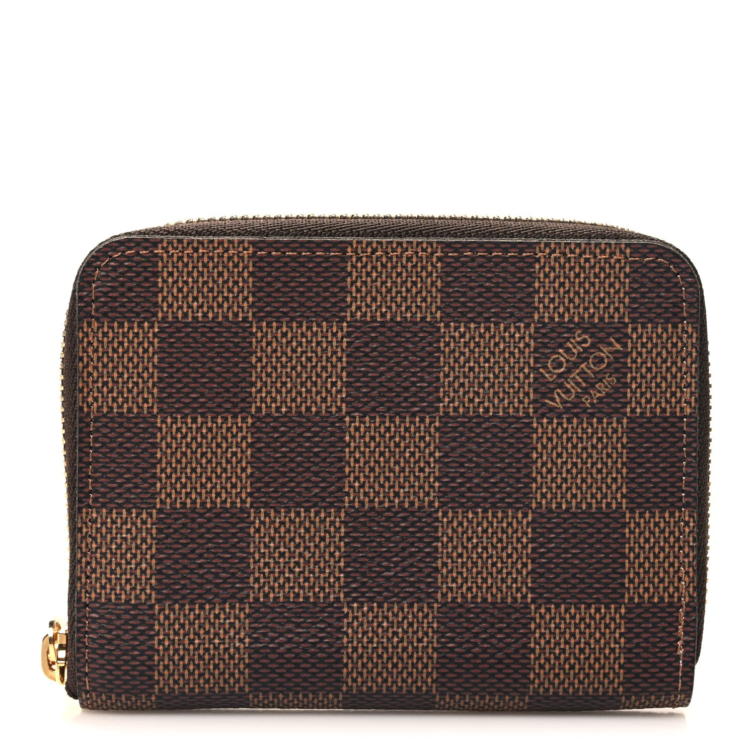 Louis Vuitton Damier Ebene Zippy Coin Purse Rose Ballerine 1 of 6