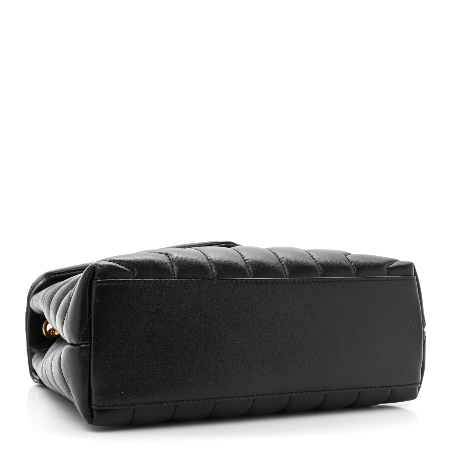 Saint Laurent Calfskin Y Quilted Monogram Small Loulou Chain Satchel Black 3 of 13