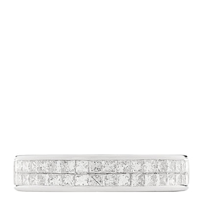 Parker & West by FASHIONPHILE 18K White Gold Diamond .80ctw Princess Cut Half Eternity Band Ring  52 6 1 of 9