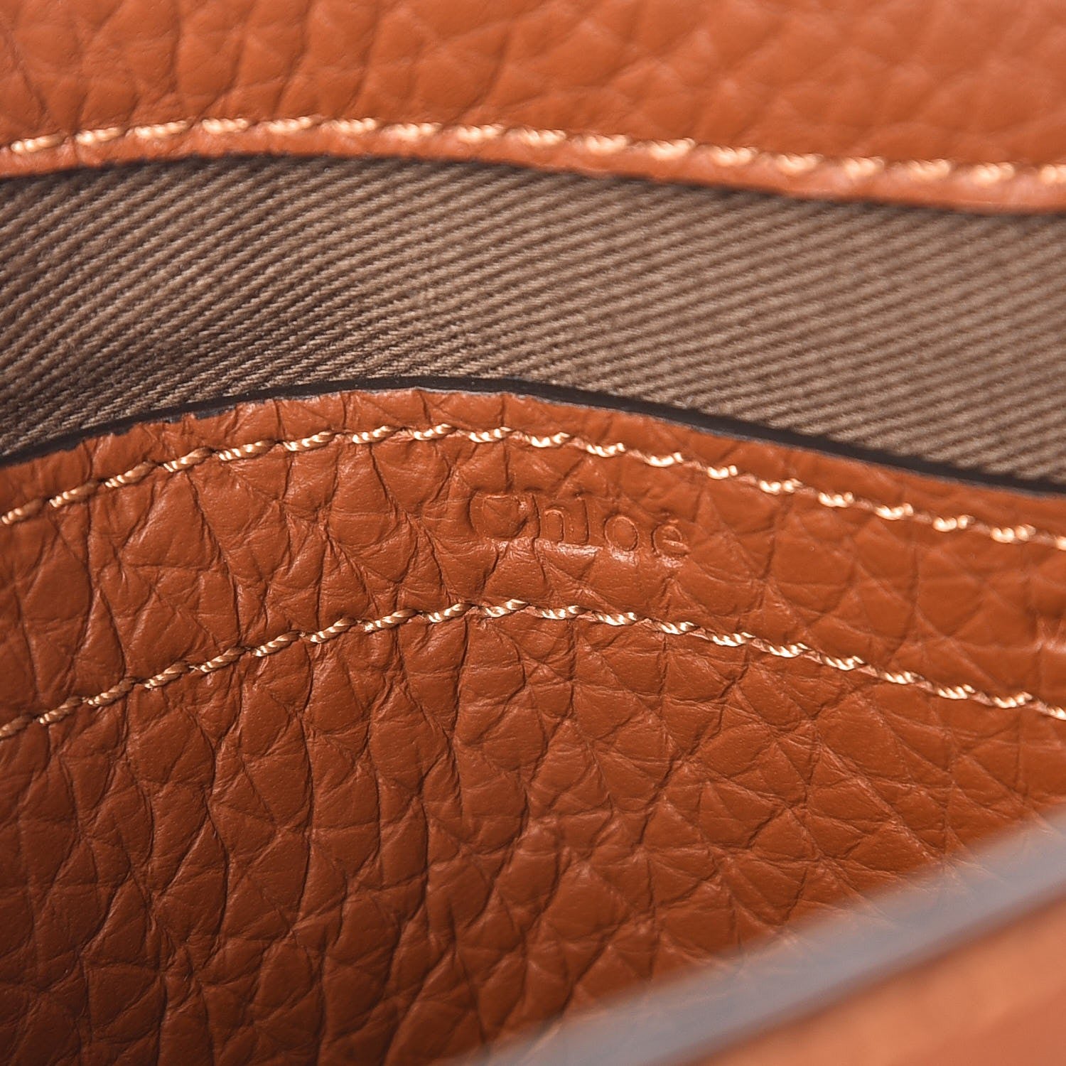 Chloe Calfskin Mini Marcie Round Crossbody Bag Tan 6 of 8