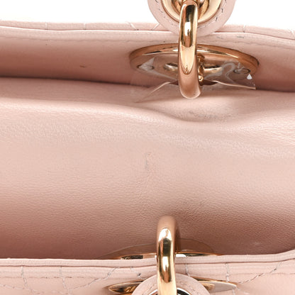 Christian Dior Lambskin Cannage Small Lucky Badges My Lady Dior Pink 11 of 16
