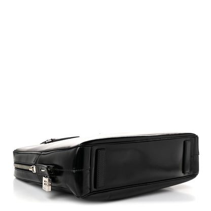 Prada Spazzolato Large Zip Around Briefcase Black 4 of 10