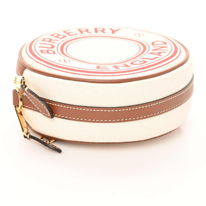 Burberry Canvas Calfskin Louise Bag Natural 4 of 9