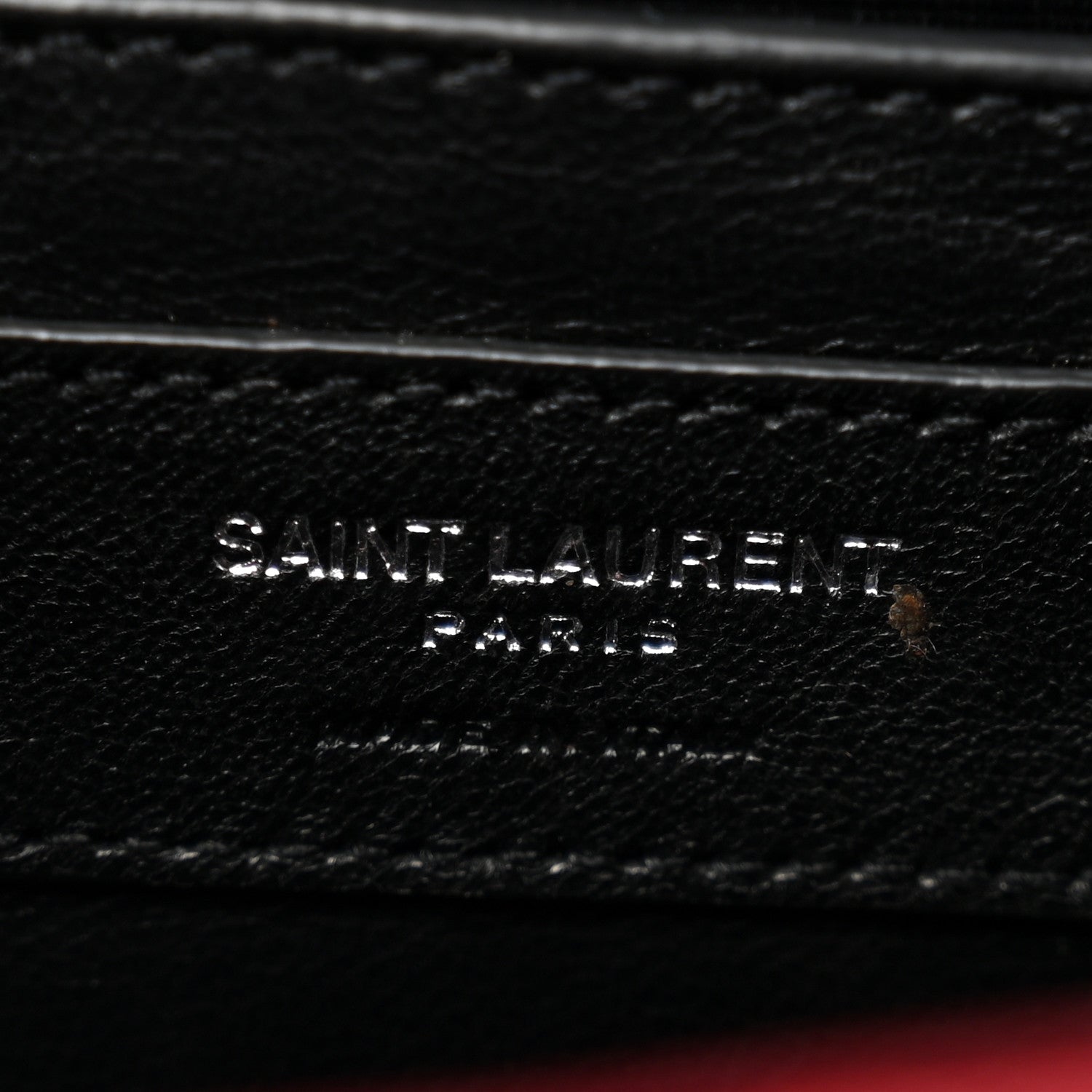 Saint Laurent Grain De Poudre Textured Mixed Matelasse Triquilt Medium Monogram Satchel New Red 6 of 14