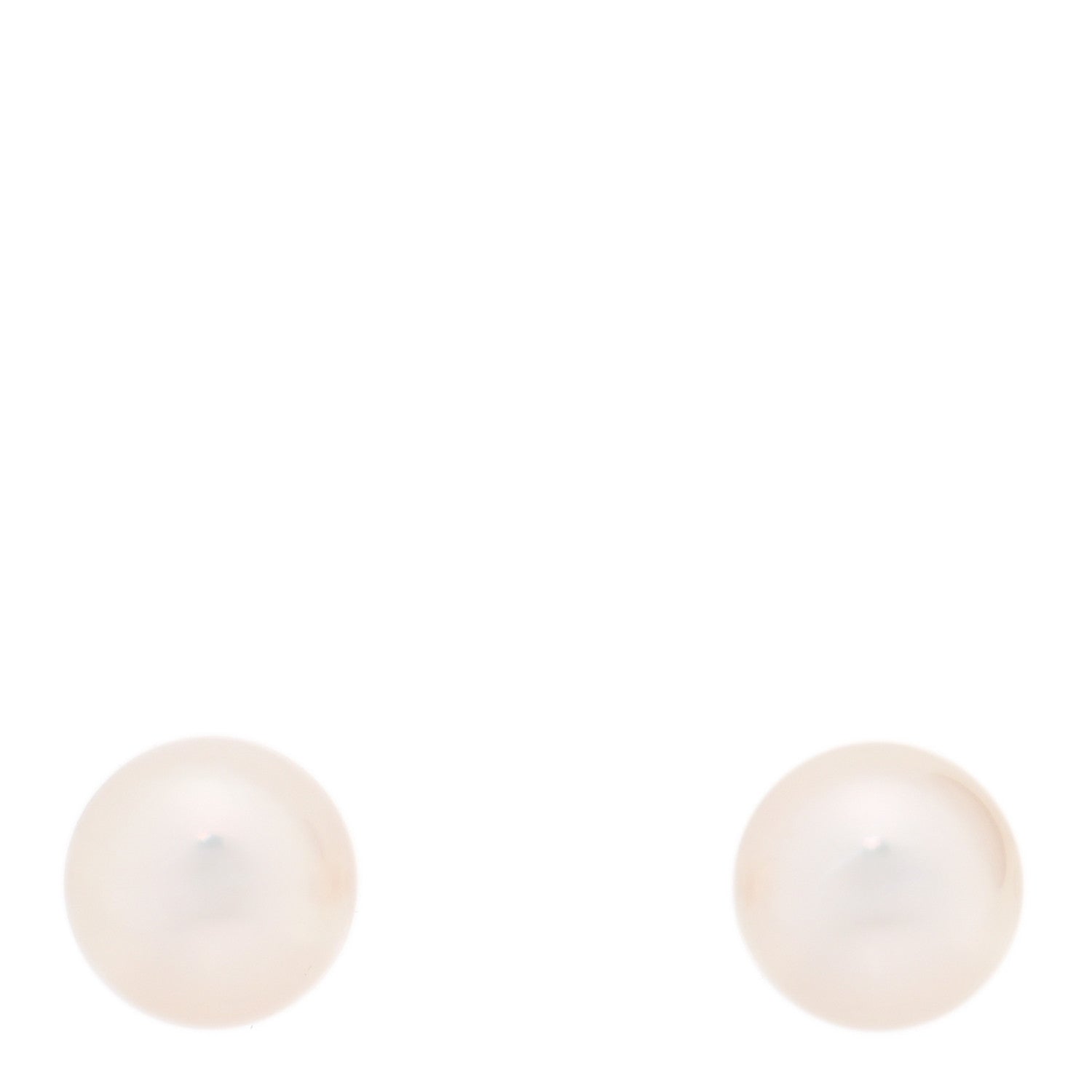 Mikimoto 18K Yellow Gold Akoya Cultured Pearl 8.5mm Stud Earrings 1 of 4
