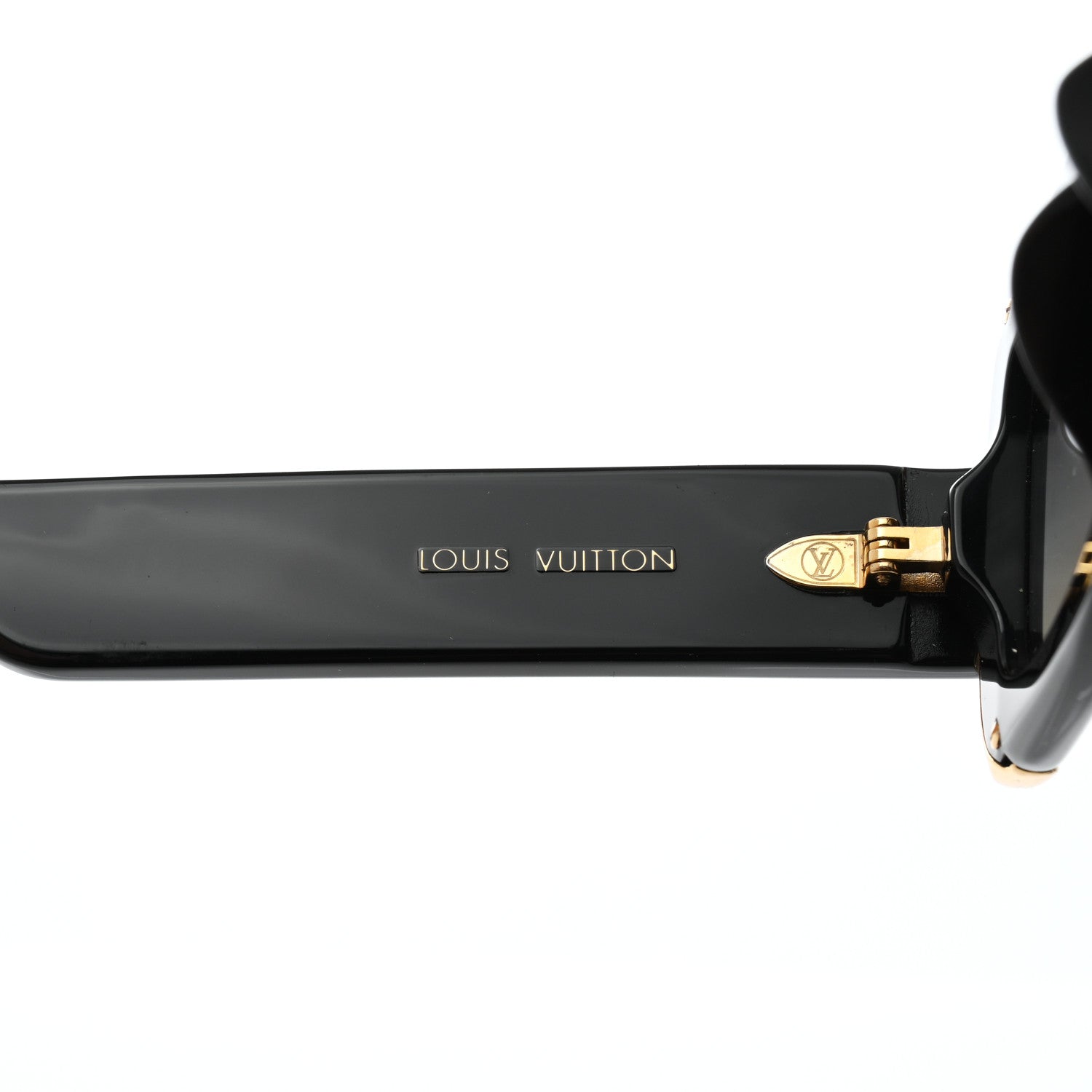 Louis Vuitton Acetate LV Moon Rectangle Sunglasses Z1653E Black