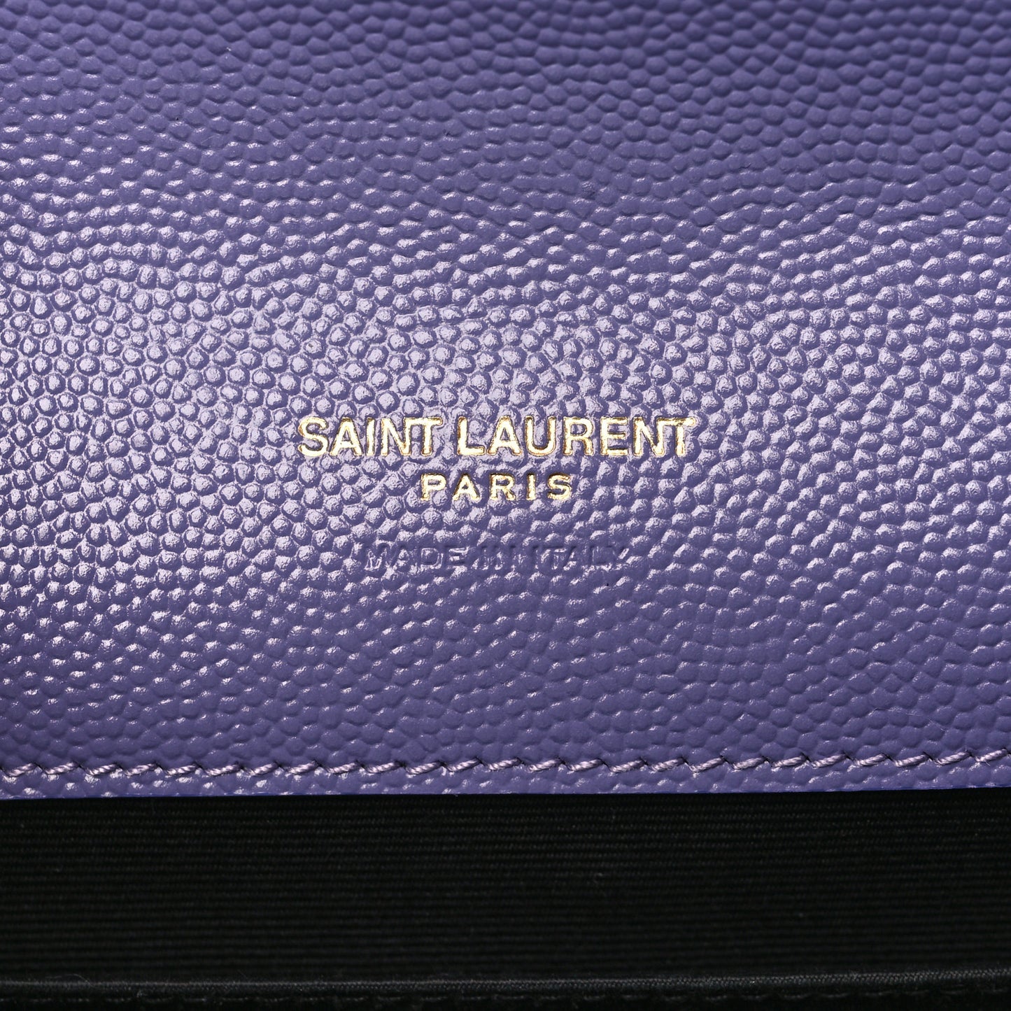 Grain De Poudre Textured Mixed Matelasse Triquilt Monogram Clutch Dark Wisteria