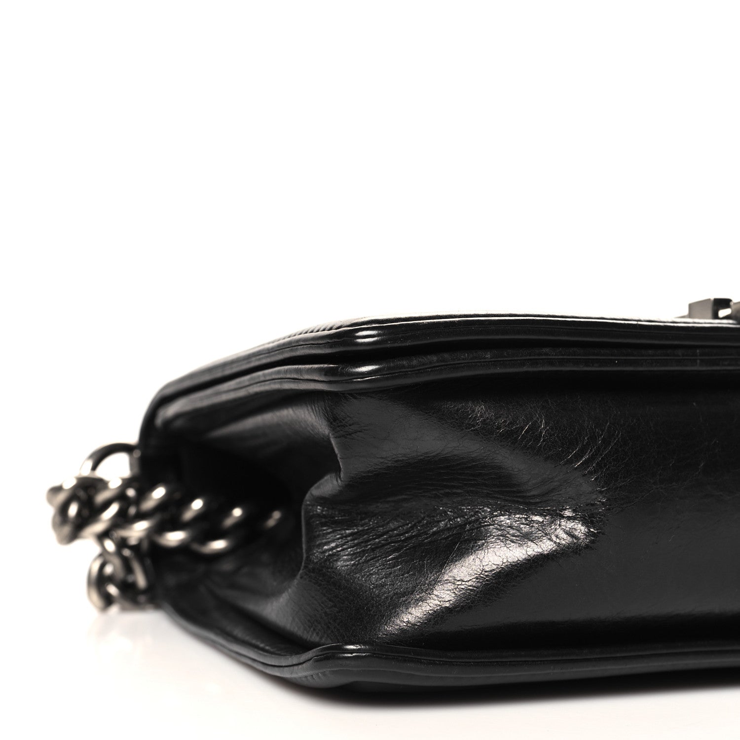 Chanel Calfskin Double Stitch Medium Boy Flap Black 9 of 11