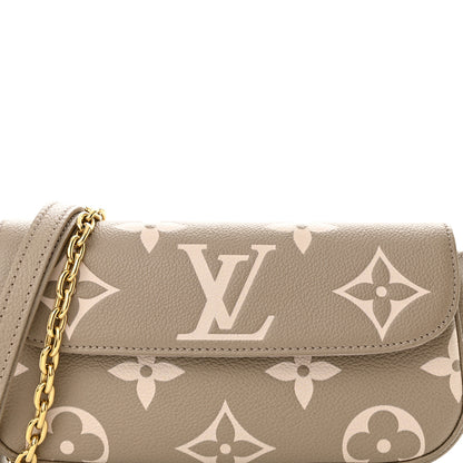 Louis Vuitton Empreinte Monogram Giant Ivy Wallet On Chain Tourterelle Creme 7 of 10